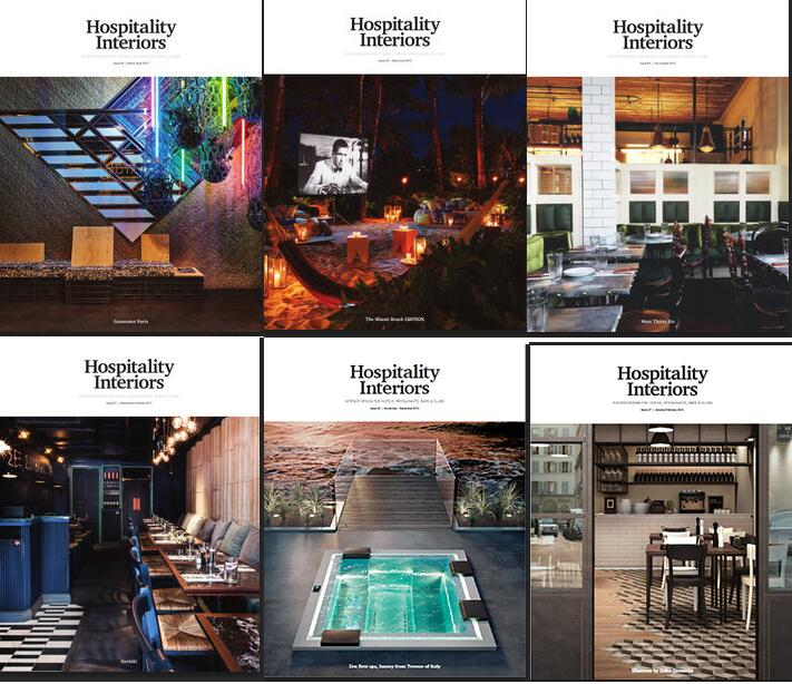 Hospitality Interiors 欧美商业酒店设计 2015全年合集（6本）