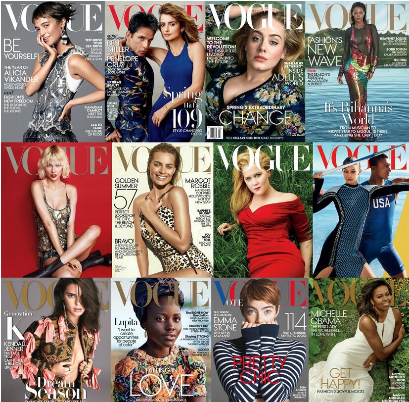 美国Vogue 时尚杂志 2016年全年订阅